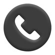 © Rizwan - 3d Call icon with grey colour