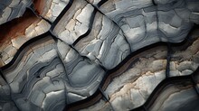 Microscopic View Of Rock And Stone Texture. Background Wallpaper Design. Ai Generative