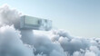 air conditioner in the clouds in the sky