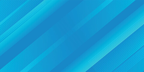 Poster - Blue room in the 3d. Background