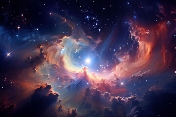 Wall Mural - cosmos top down shot ,cosmos ,ai generated
