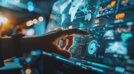 Leinwandbilder - Has experience with change management in the digital transformation process and design of the interfaces for internet of things (IoT).