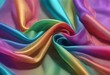 Colorful silk fabric background.