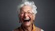 Joyful Senior Woman Laughing