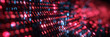  digital binary data on computer screen background. binary code background . abstract blue red background	
