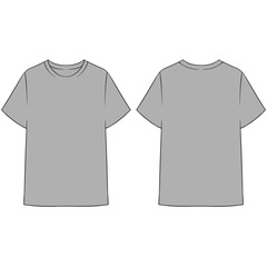 Poster - gray tshirt mockup illustration