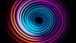 Abstract spiral concentric circle pattern