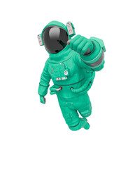 Wall Mural - astronaut in float pose