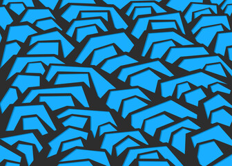 Aufkleber - Abstract background with seamless irregular staircase line pattern