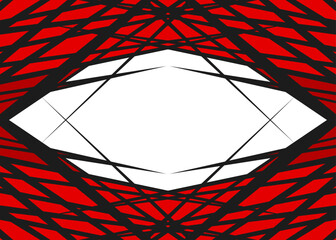 Aufkleber - Abstract framed background with overlapping sharp lines and with some copy space area