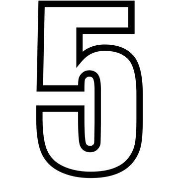 Number font set, 0-9 numbers, Simple round numbers symbol