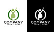 Medical care vector logo template. This design use hand symbol. Suitable for health business.