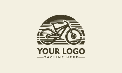 Wall Mural - vector detailed bike logo template outdoor sport vintage logo template