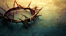 Closeup Of Crown Of Thorns Of Jesus
