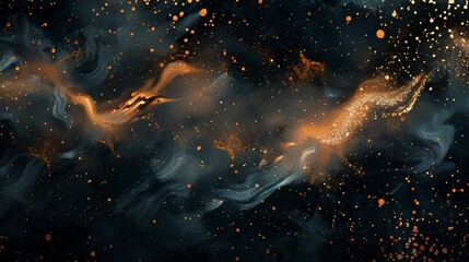 Wall Mural - A vivid depiction of a galaxy in space featuring a nebula, stars, and a cosmic backdrop, with elements of science fiction and mystery