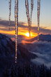 icicles sunset