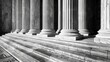 © pvl0707 - US Supreme Court's flute columns & steps, symbolizing power authority in Washington DC.