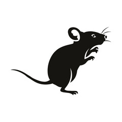 Wall Mural - Mouse Silhouette