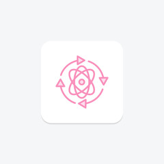 Symbiotic Relationship icon, relationship, symbiotic, collaboration, partnership duotone line icon, editable vector icon, pixel perfect, illustrator ai file