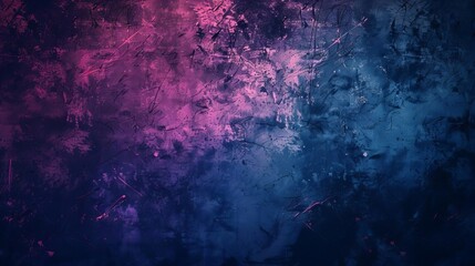 Wall Mural - Abstract Dark Blue, Purple, and Pink Retro Vibe Background, Grungy Texture Illustration