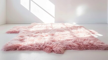 Wall Mural - fur rug.