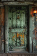 Alte bunte vintage Tür aus Holz