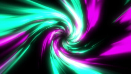 Wall Mural - Forward flight through an ethereal dream-like colorful cloud tunnel. Fantasy nebula swirl vortex maelstrom. Concept 3D animation of modern spirituality hypnosis and psychedelic meditation live stream.