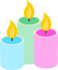 Wall Mural - Candle illustration or vector image, candle clipart, candle image vector, candle isolated vector art