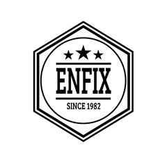 Canvas Print - enfix logo vector