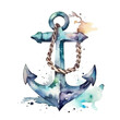watercolor anchor