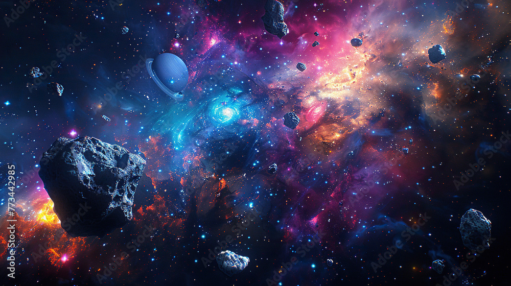planets rocks clouds galaxy watercolor art Astronaut space exploration ...