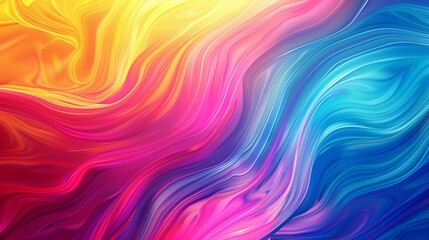 Wall Mural - Vibrant colorful wallpaper with abstract texture, 4k resolution background