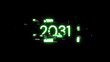 © Vitaly - 3D rendering 2031 text with screen effects of technological glitches