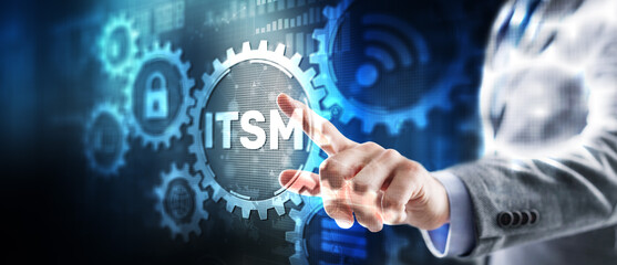 Wall Mural - ITSM. IT Service Management. Concept for information technology service management