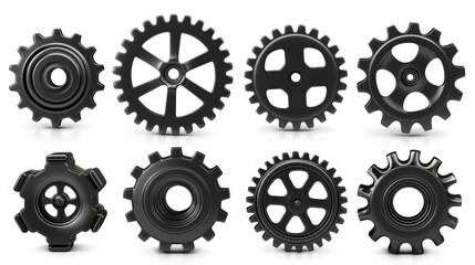 Aufkleber - Industrial set of gears suitable for technical designs