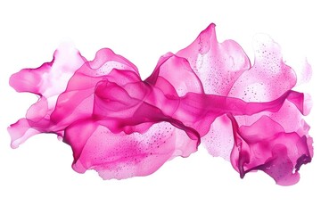 Poster - Close up of a pink flower on a white background. Suitable for various design projects