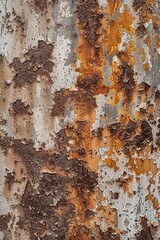 Poster - Detailed close up of a rusted metal surface, ideal for industrial or grunge themed designs