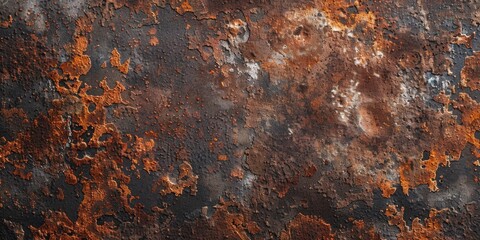 Aufkleber - Detailed close up of a rusted metal surface, perfect for industrial backgrounds