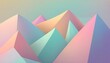 abstract low poly mountain scenery in pastel