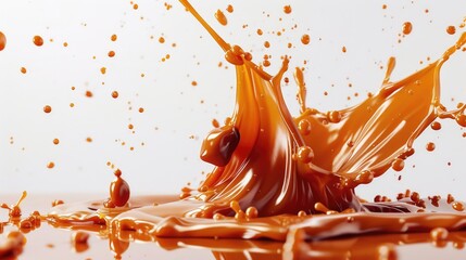 Poster - Clear and simple image of liquid splash on white surface. Suitable for various design projects