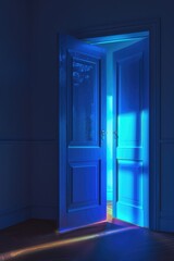 Aufkleber - Light filtering through a doorway, suitable for various concepts and themes