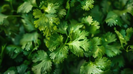 Poster - Detailed view of green leaves, suitable for nature concepts