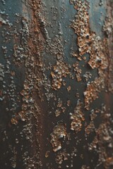 Poster - Detailed view of rusted metal surface, suitable for industrial themes