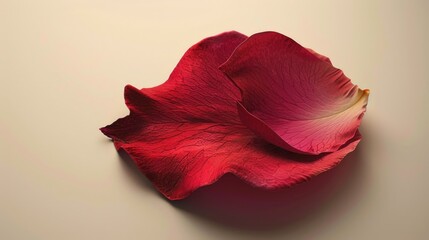 Poster - A beautiful red flower on a clean white background. Perfect for floral designs