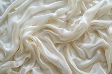 Aufkleber - Close up view of white fabric. Perfect for textile backgrounds