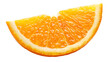 Slice of orange, on white