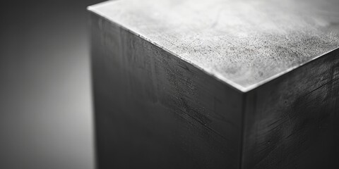 Canvas Print - A monochromatic image of a metal object. Suitable for industrial concepts