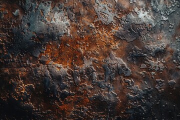 Aufkleber - Detailed view of a rusted metal surface, suitable for industrial backgrounds