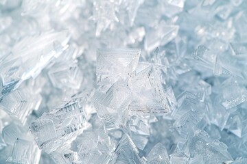 Poster - A close up shot of a pile of plastic bottles. Suitable for environmental and recycling concepts