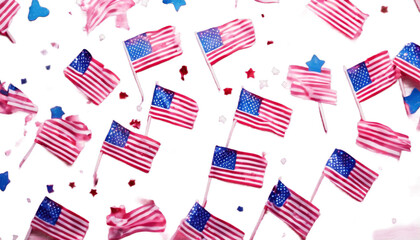 usa happy stars Celebration independence lay. little american confetti pink background mood. Many july flags America flat good 4th day. us flag star day mini national